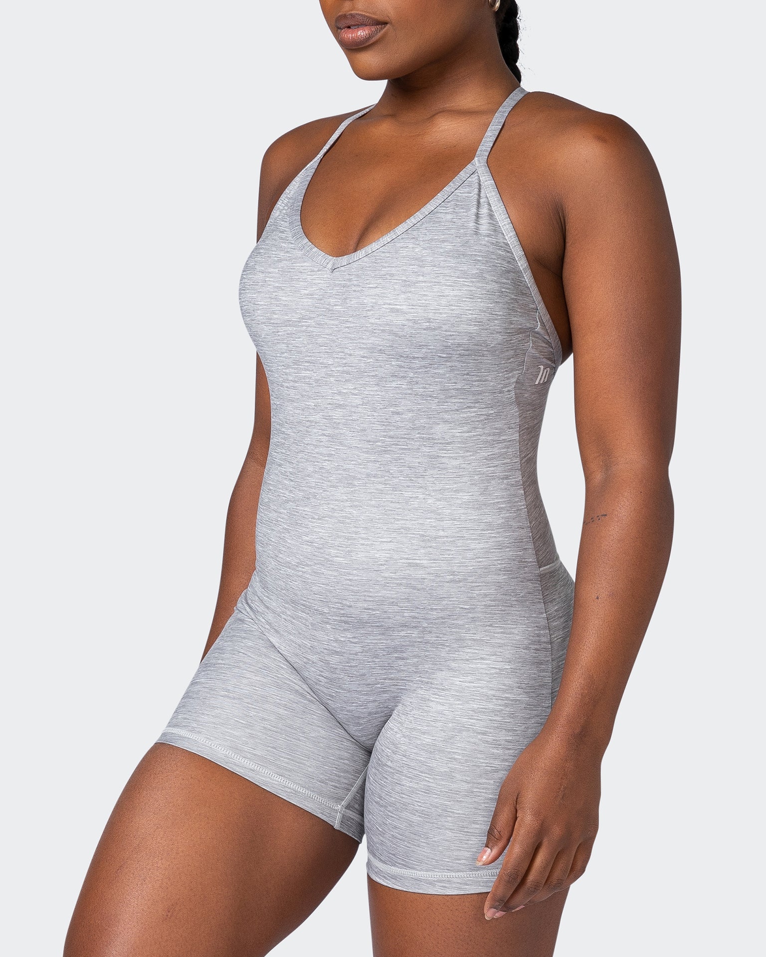 Game Changer One Piece - Quiet Grey Marl-One Piece-XXS-092210QTGRMRL-XXS-MNAPPRL21023-4-Muscle Nation