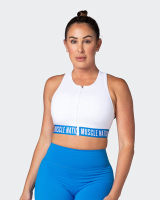 Breakpoint Bra - White-Sports Bras-XS-082204WHT-XS-MNAPPRL17494-1-Muscle Nation