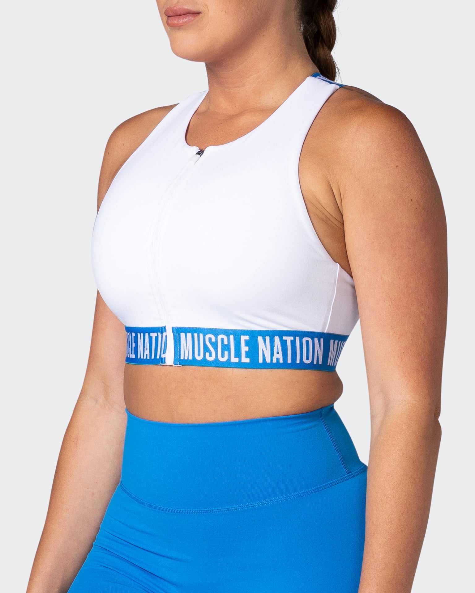 Breakpoint Bra - White-Sports Bras-XS-082204WHT-XS-MNAPPRL17494-3-Muscle Nation