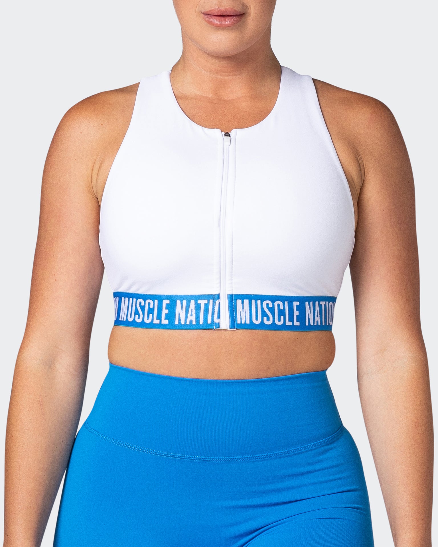 Breakpoint Bra - White-Sports Bras-XS-082204WHT-XS-MNAPPRL17494-2-Muscle Nation