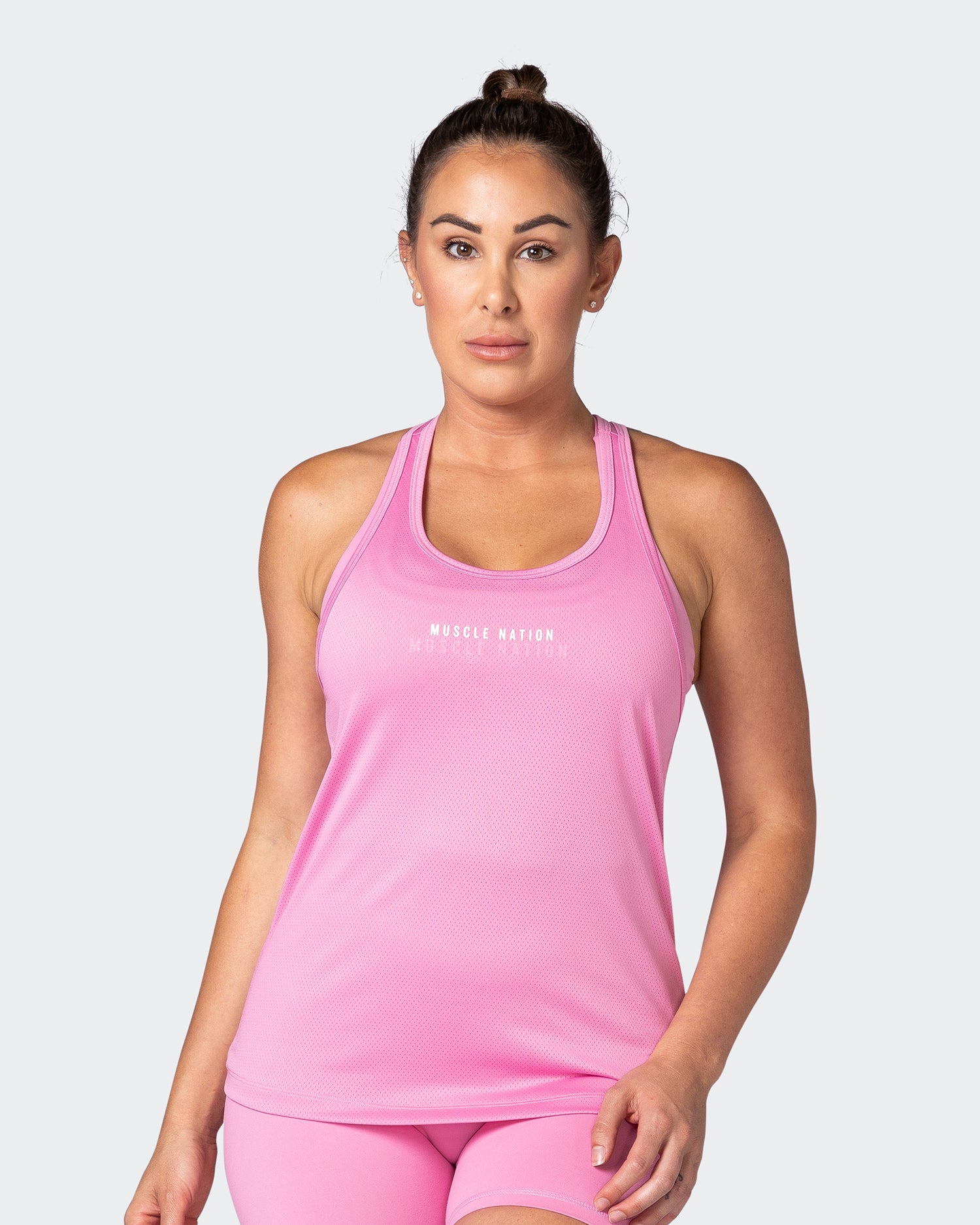 Breakpoint Mesh Tank - Candy Pink