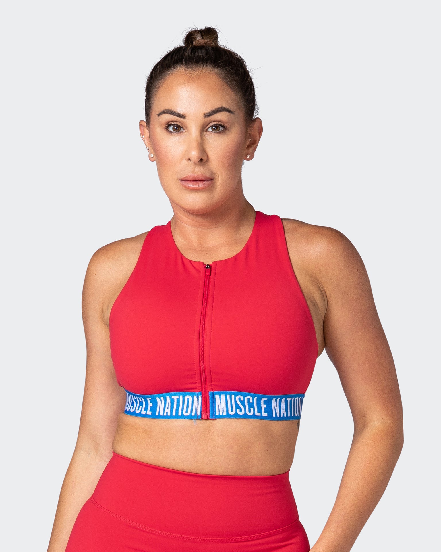 Breakpoint Bra - Poppy-Sports Bras-XS-082204POPPY-XS-MNAPPRL17506-1-Muscle Nation