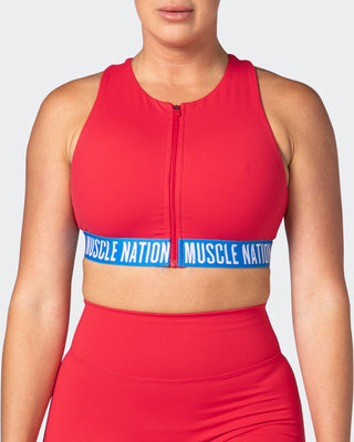 Breakpoint Bra - Poppy-Sports Bras-XS-082204POPPY-XS-MNAPPRL17506-2-Muscle Nation