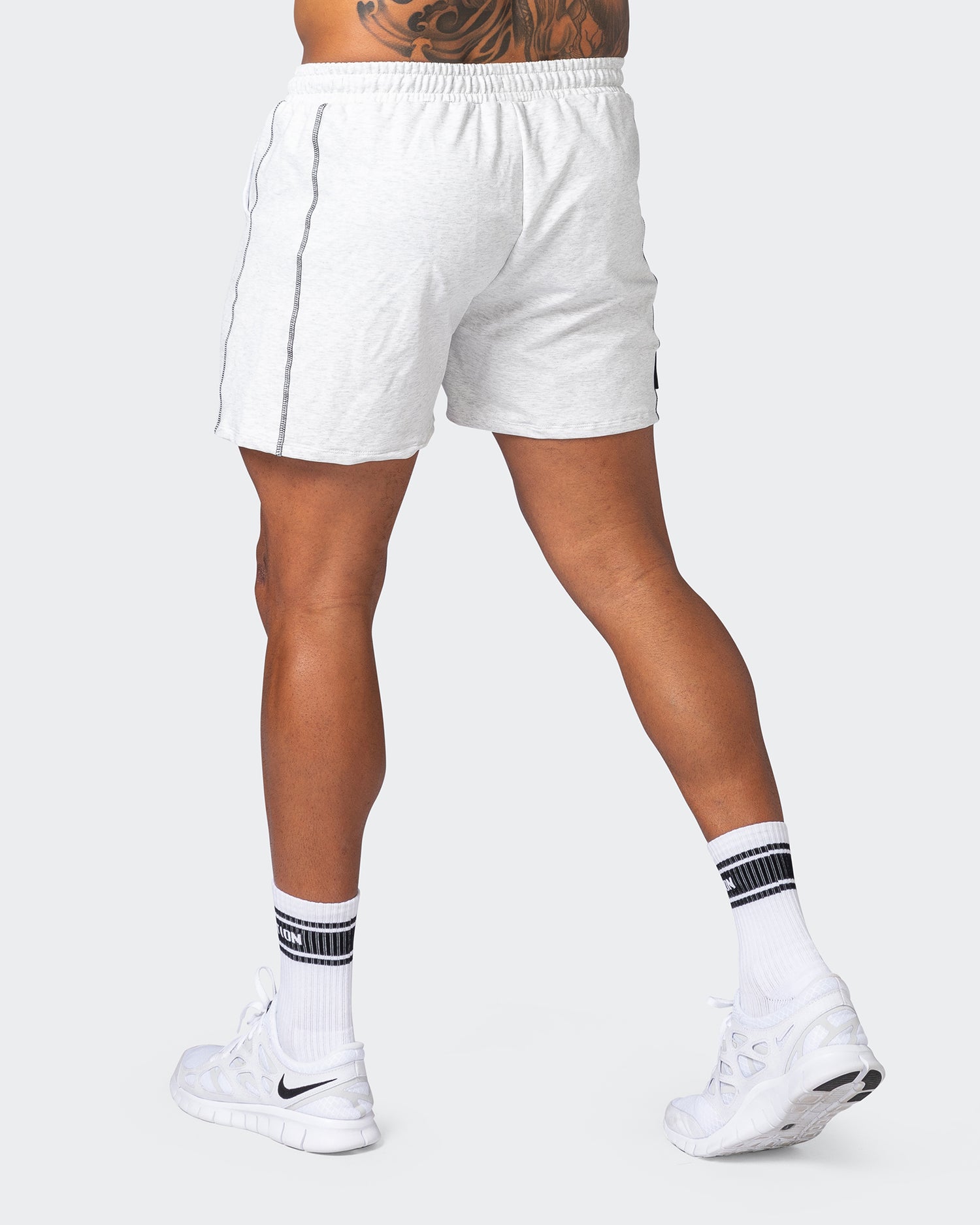 Classic Squat Shorts - White Marl
