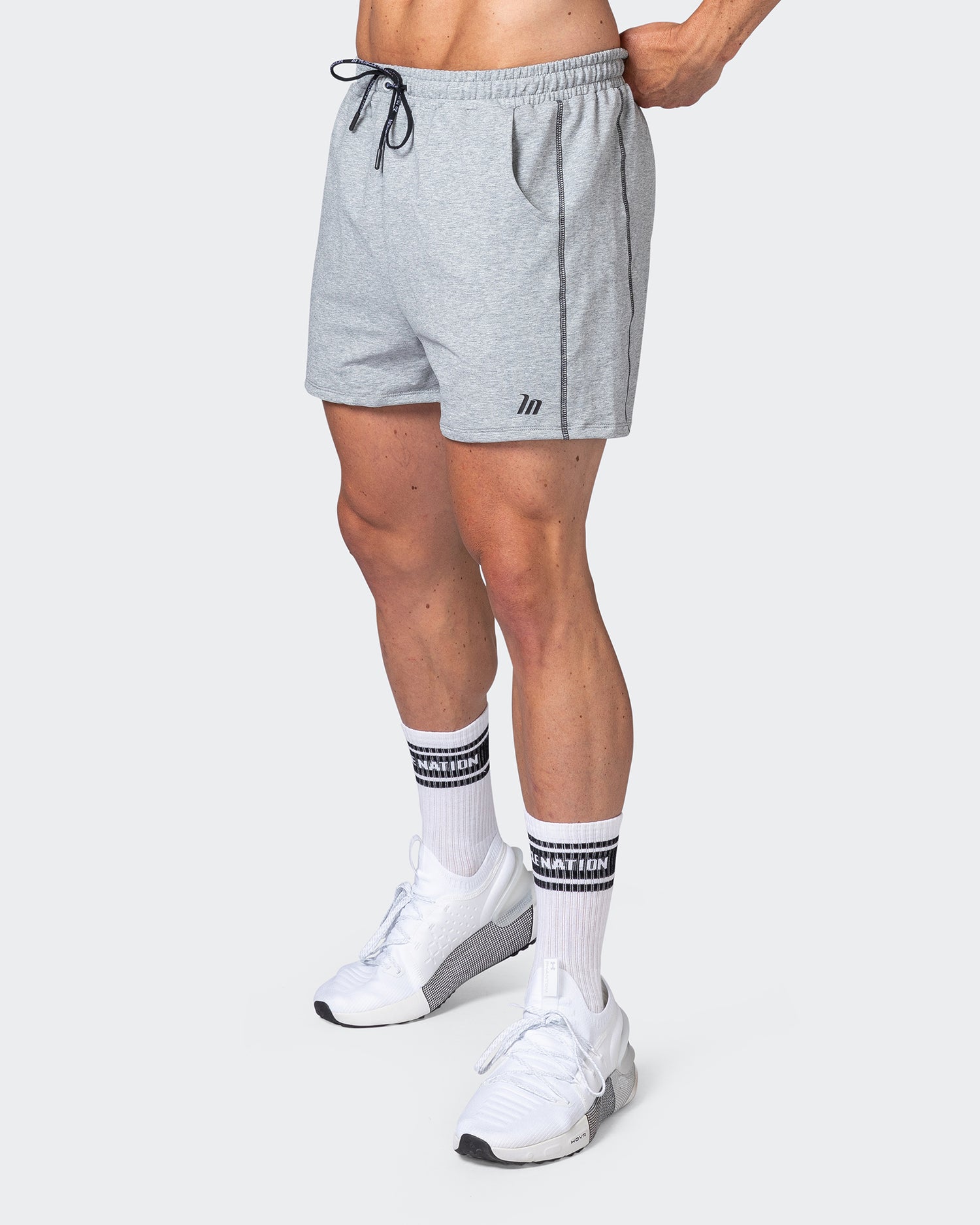 Classic Squat Shorts - Grey Marl
