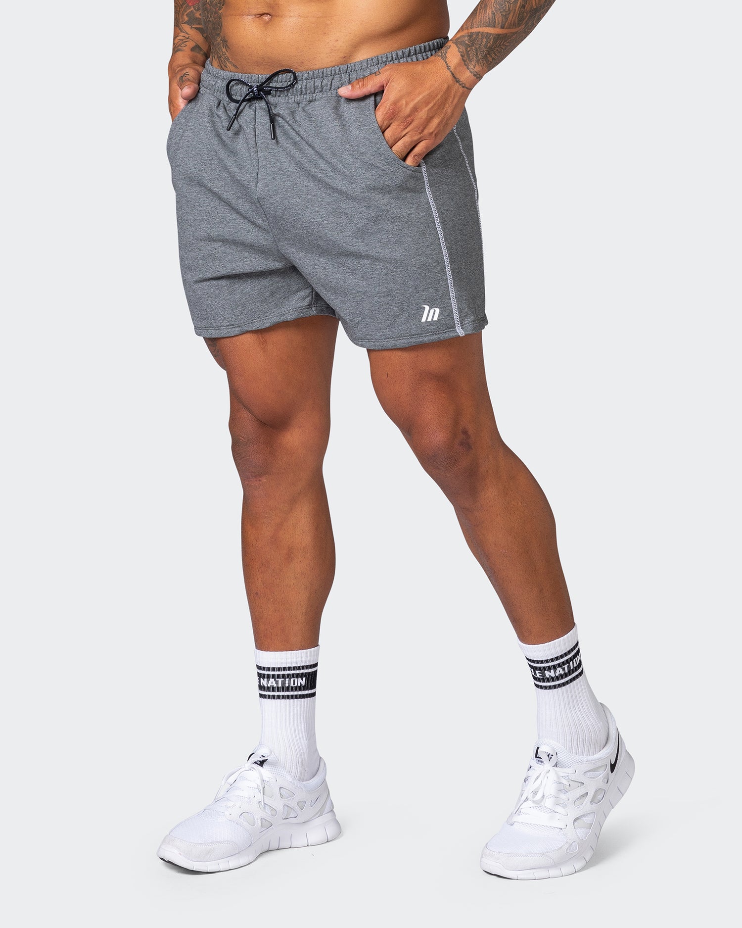 Classic Squat Shorts - Dark Grey Marl