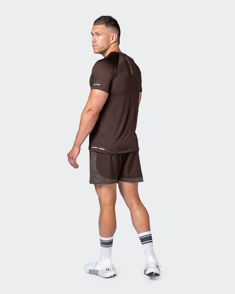 Reflective Training Shorts - Cocoa