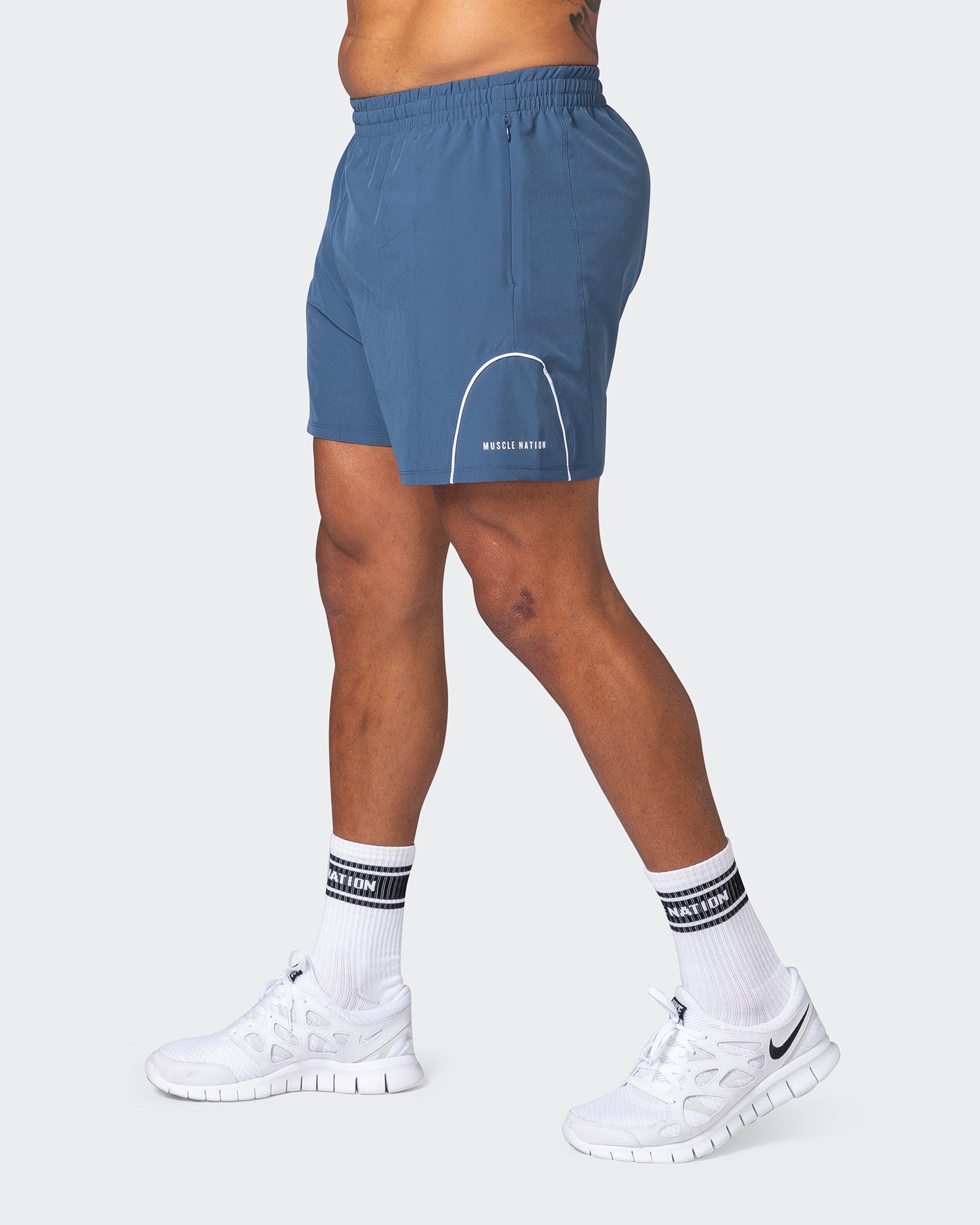 Deuce Training Shorts - Denim Blue