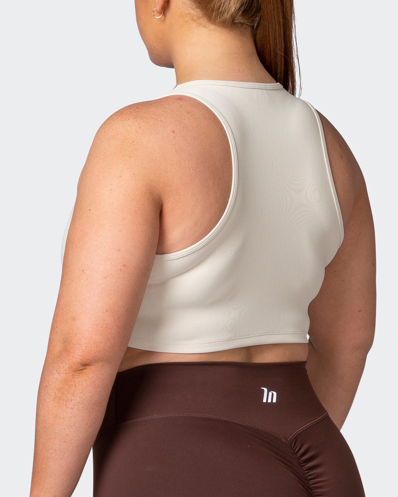 Off Duty Rib Cropped Tank - Cream-Singlets & Tanks-XXS-112230CREAM-XXS-MNAPPRL19324-6-Muscle Nation