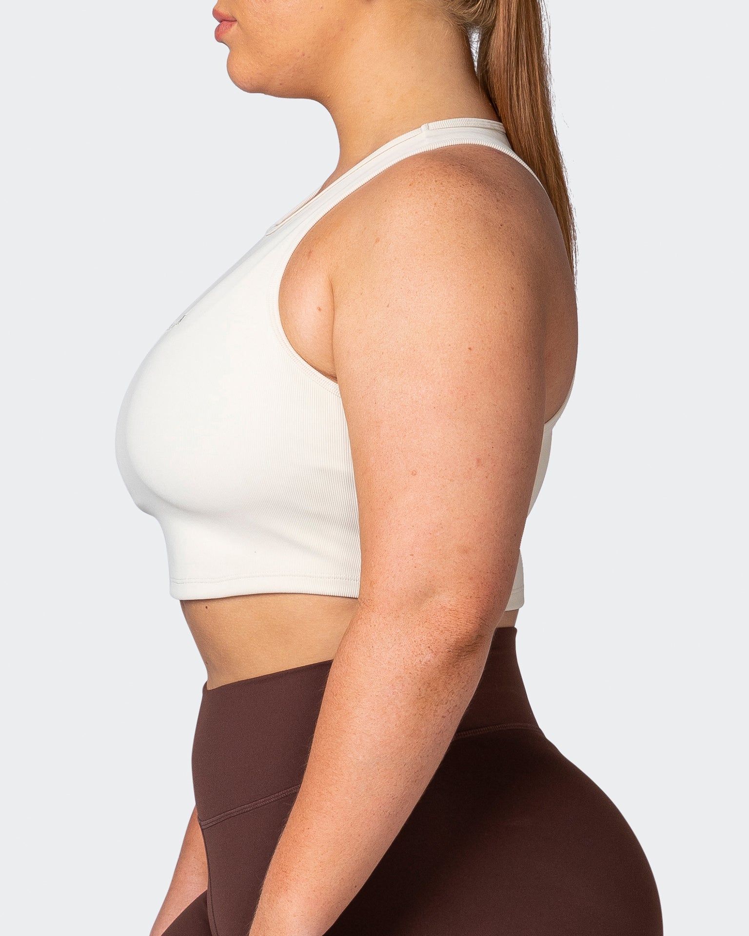 Off Duty Rib Cropped Tank - Cream-Singlets & Tanks-XXS-112230CREAM-XXS-MNAPPRL19324-4-Muscle Nation