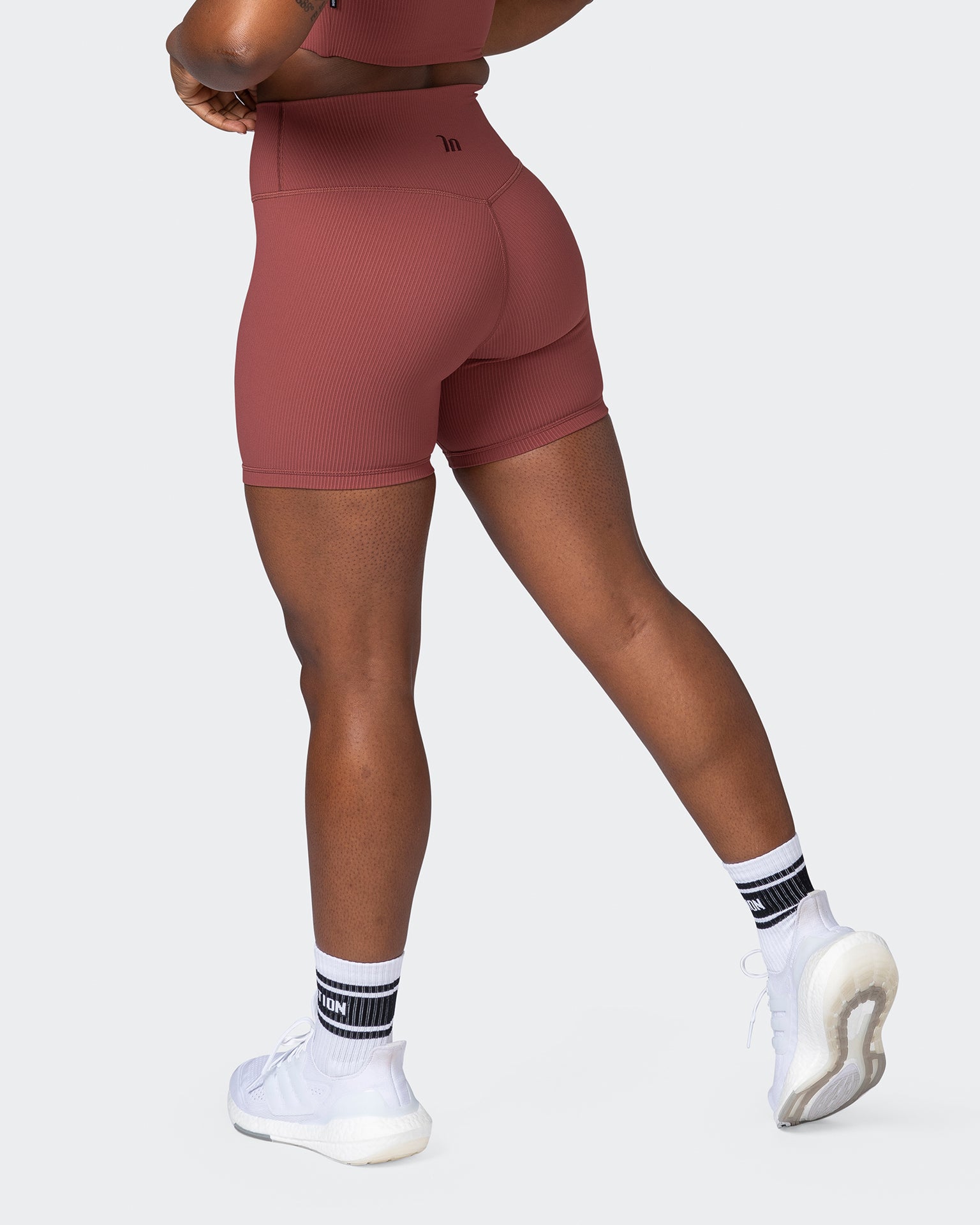 Zero Rise Rib Midway Shorts - Maple-Shorts-XXS-112266MAPLE-XXS-MNAPPRL19548-1-Muscle Nation