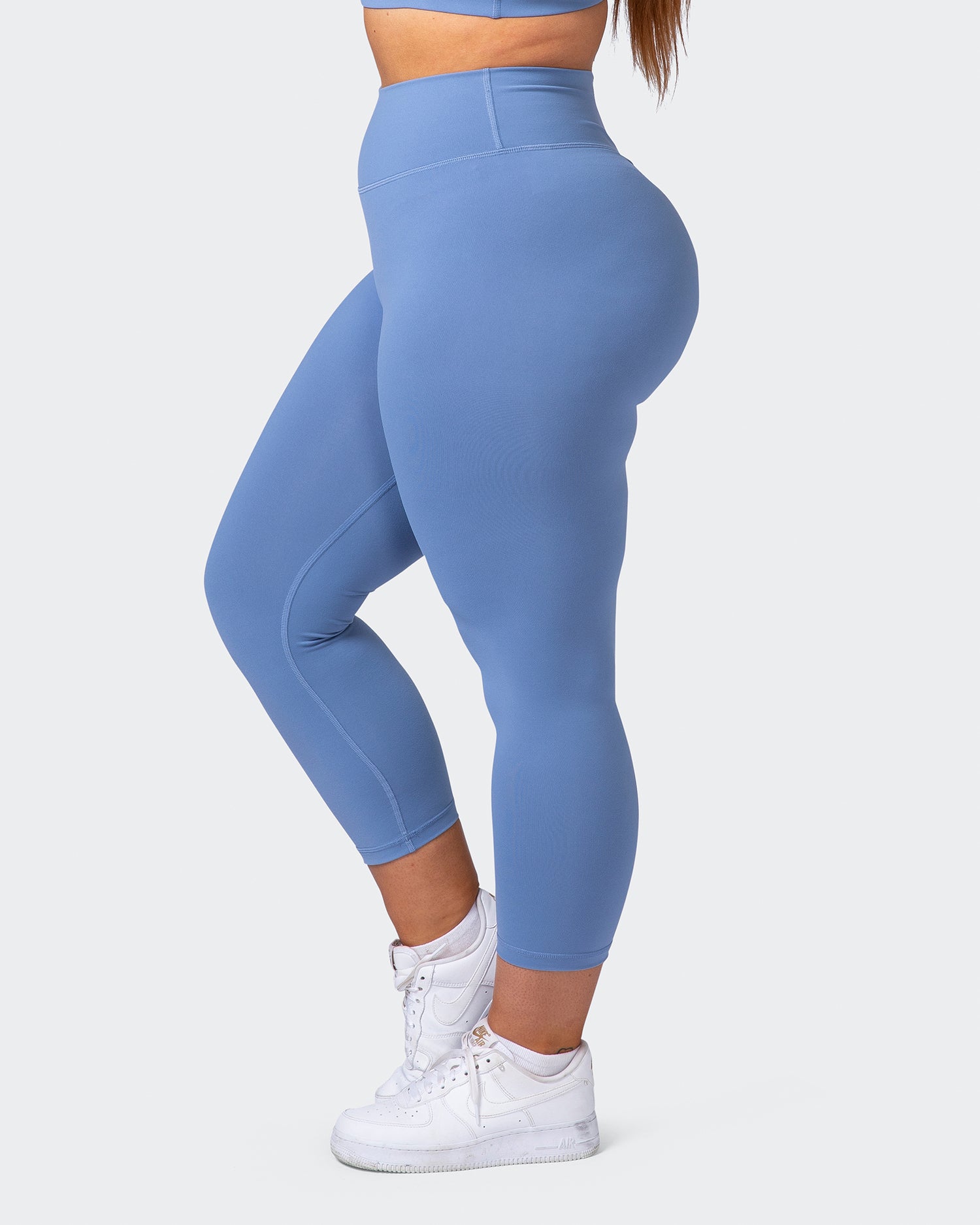 Light Blue High-Waist Scrunch Leggings – Xzena Sportswear