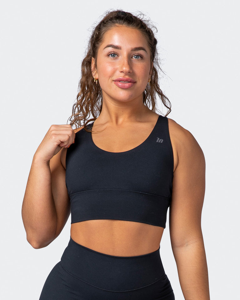 Cathalem Longline Sports Bras For Women Racerback Bra Workout Crop Tops  Longline Yoga Bra Push up Plus Size,Black XXL