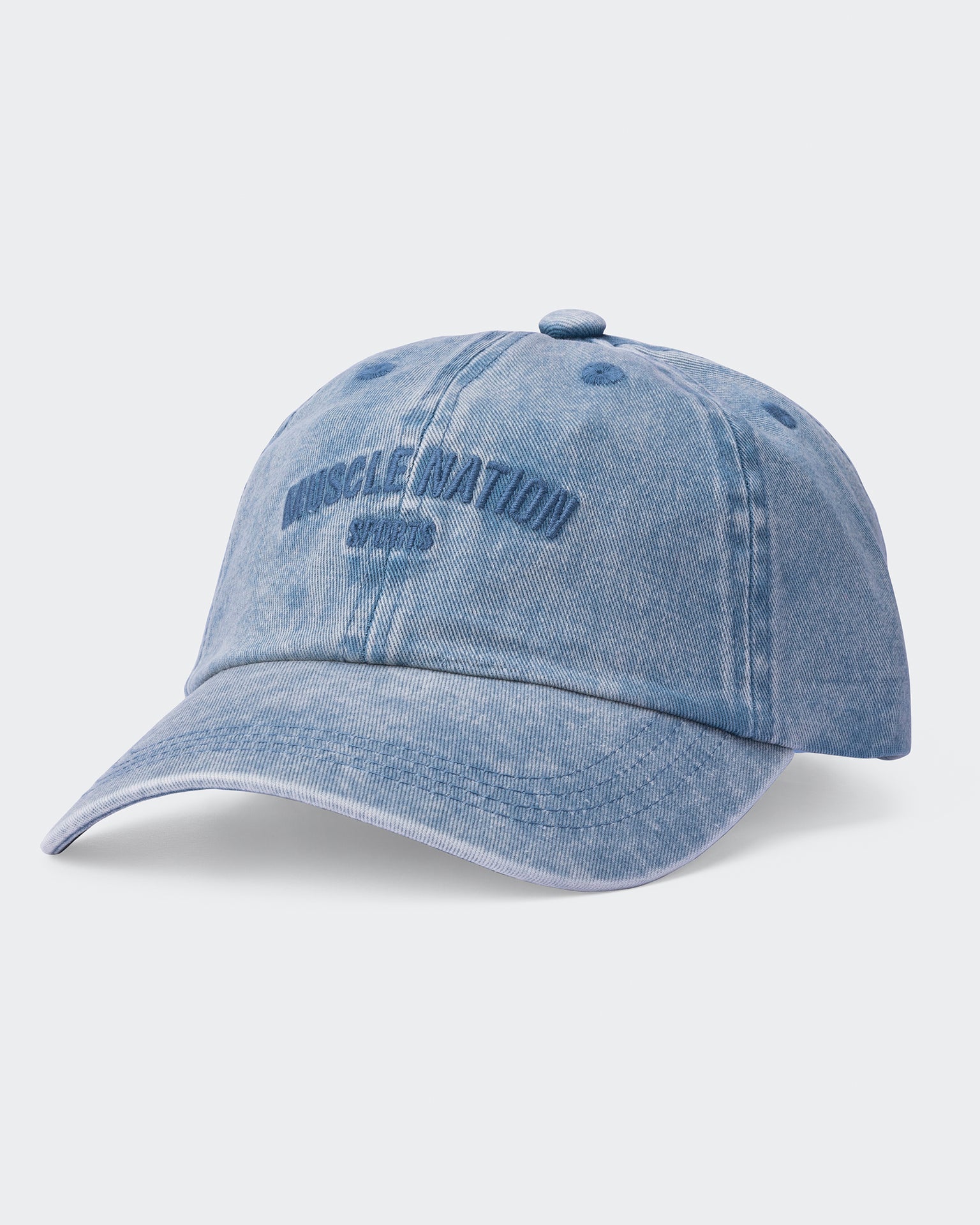 Distressed Dad Cap-Headwear-Washed Black-AC062254WSHBLK-ONE-MNAPPRL25351-3-Muscle Nation