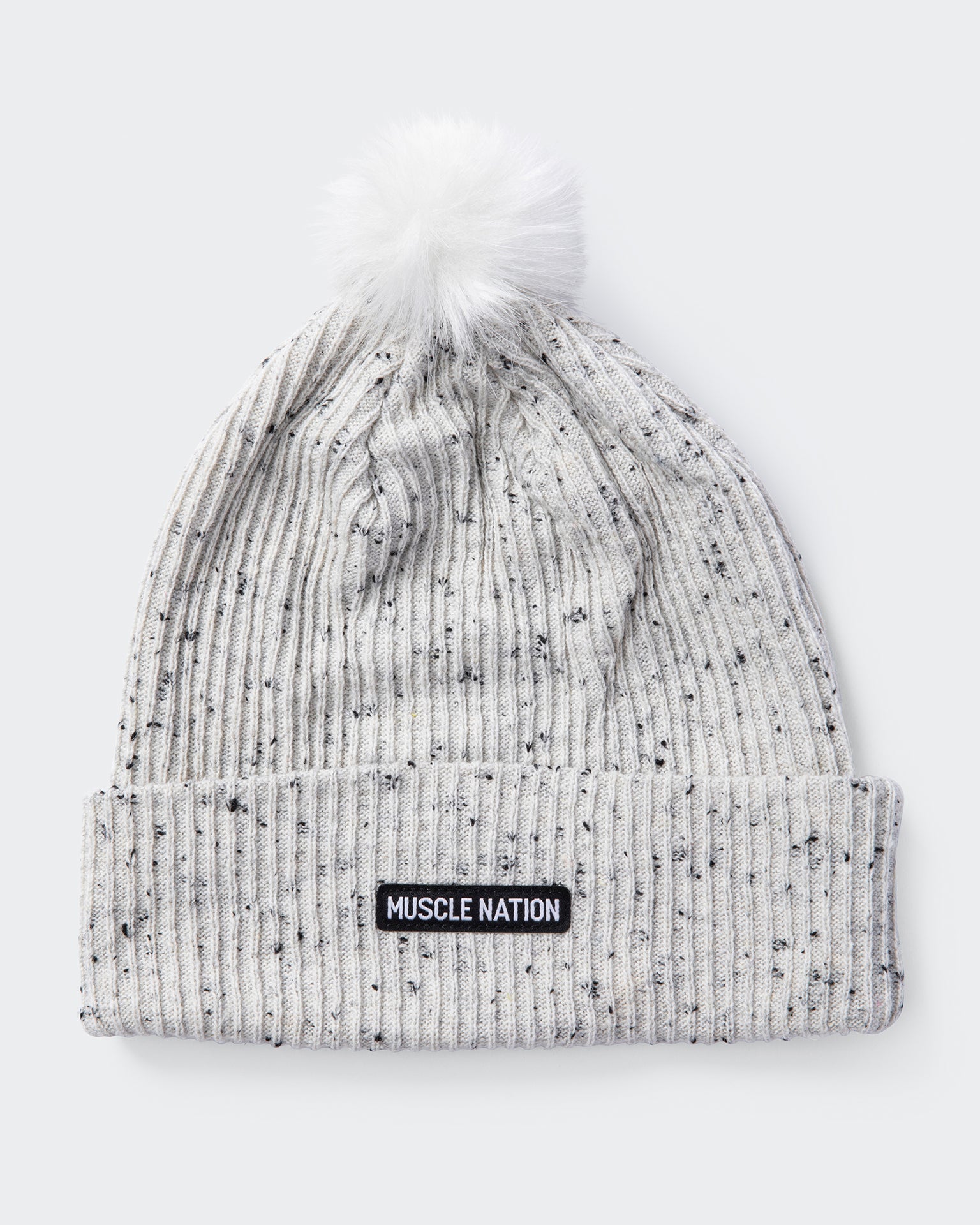 Pompom Beanie-Headwear-Black-AC042393BLK-ONE-MNAPPRL26469-4-Muscle Nation