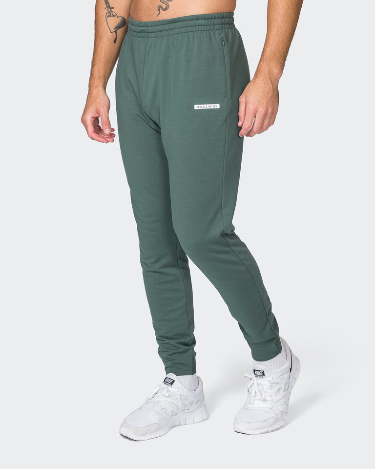 Legacy Training Tapered Joggers - Olive Smoke - Muscle Nation