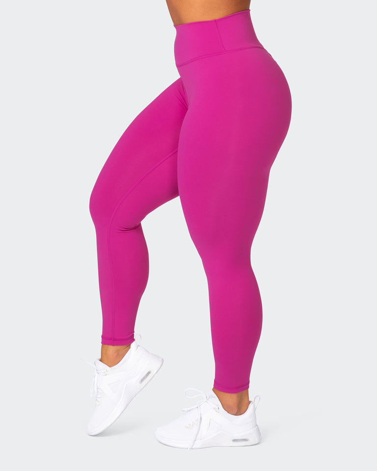 Signature Scrunch Ankle Length Leggings - Very Berry