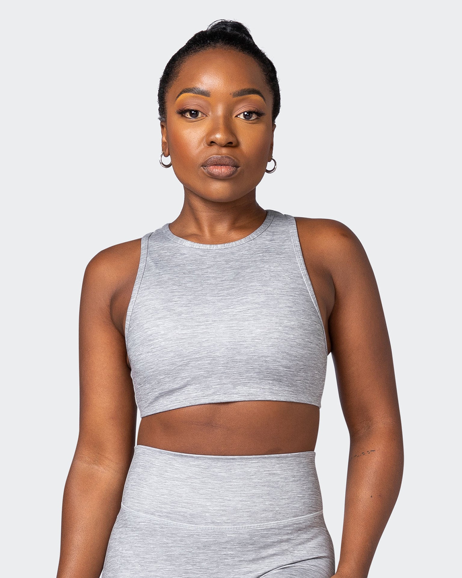 All Rounder Bra - Quiet Grey Marl-Sports Bras-XS-092207QTGRMRL-XS-MNAPPRL20884-1-Muscle Nation
