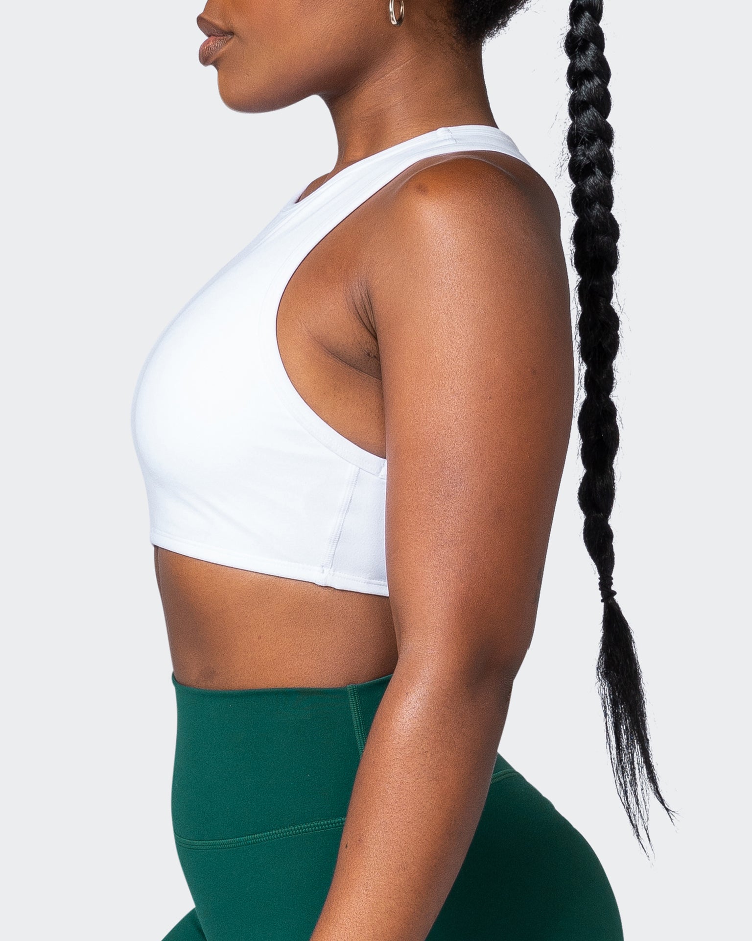 All Rounder Bra - White-Sports Bras-XS-092207WHT-XS-MNAPPRL20876-4-Muscle Nation