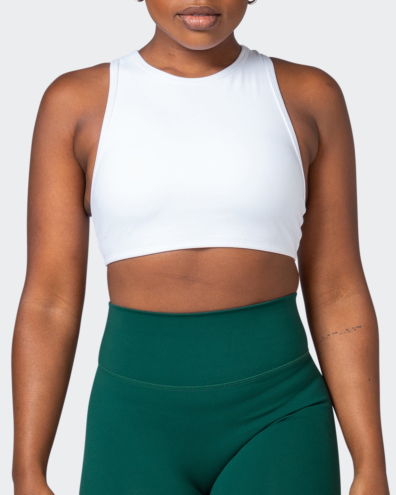 All Rounder Bra - White-Sports Bras-XS-092207WHT-XS-MNAPPRL20876-2-Muscle Nation