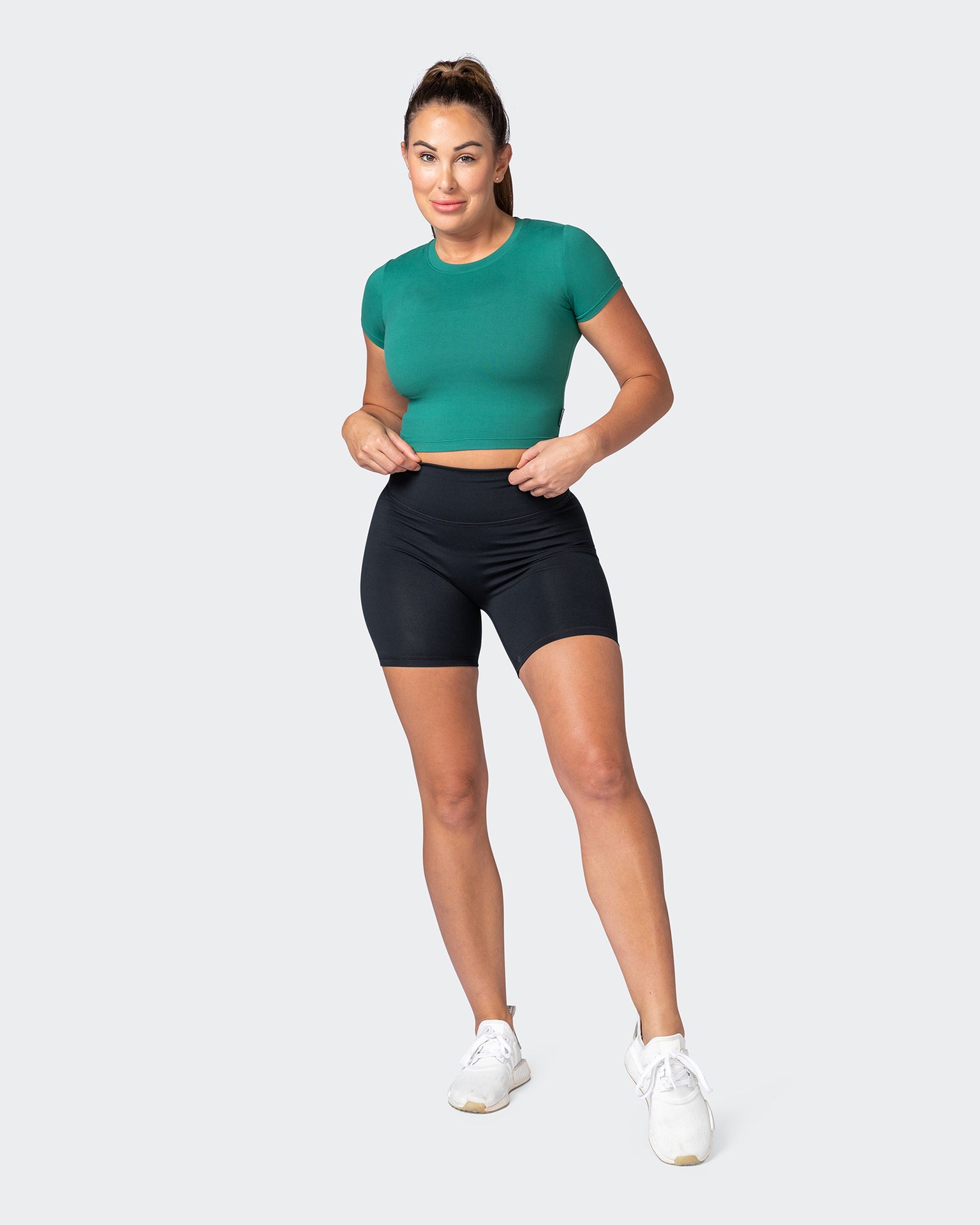 MN Everyday Cropped Tee - Antique Green-Tops-XXS-092217ANTQGRN-XXS-MNAPPRL20577-7-Muscle Nation