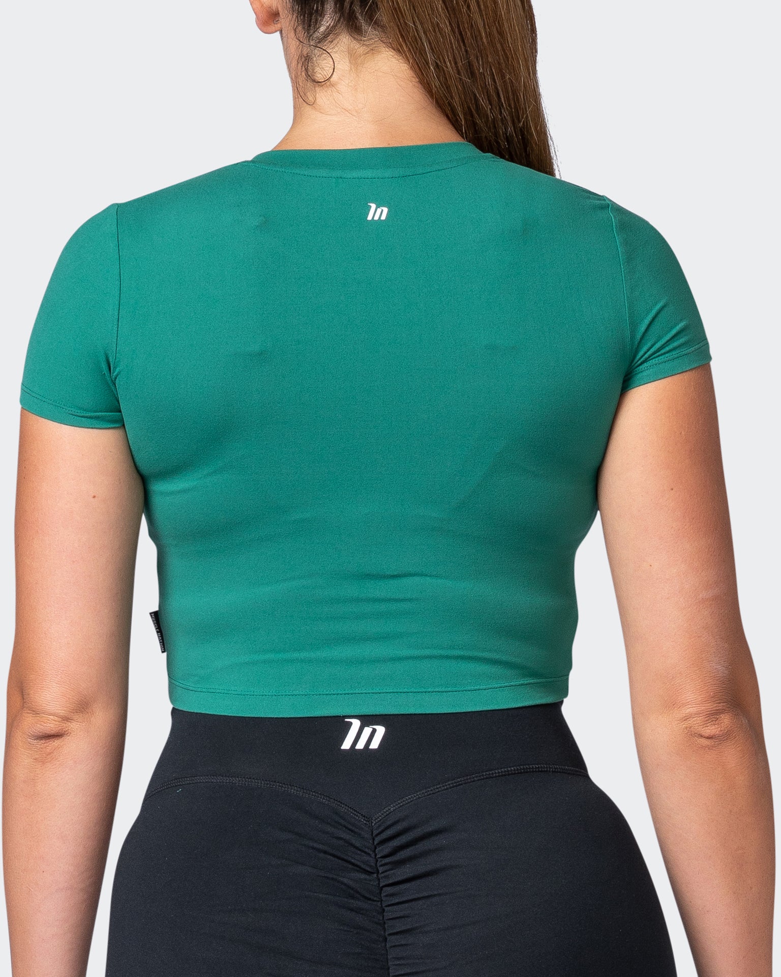 MN Everyday Cropped Tee - Antique Green-Tops-XXS-092217ANTQGRN-XXS-MNAPPRL20577-6-Muscle Nation