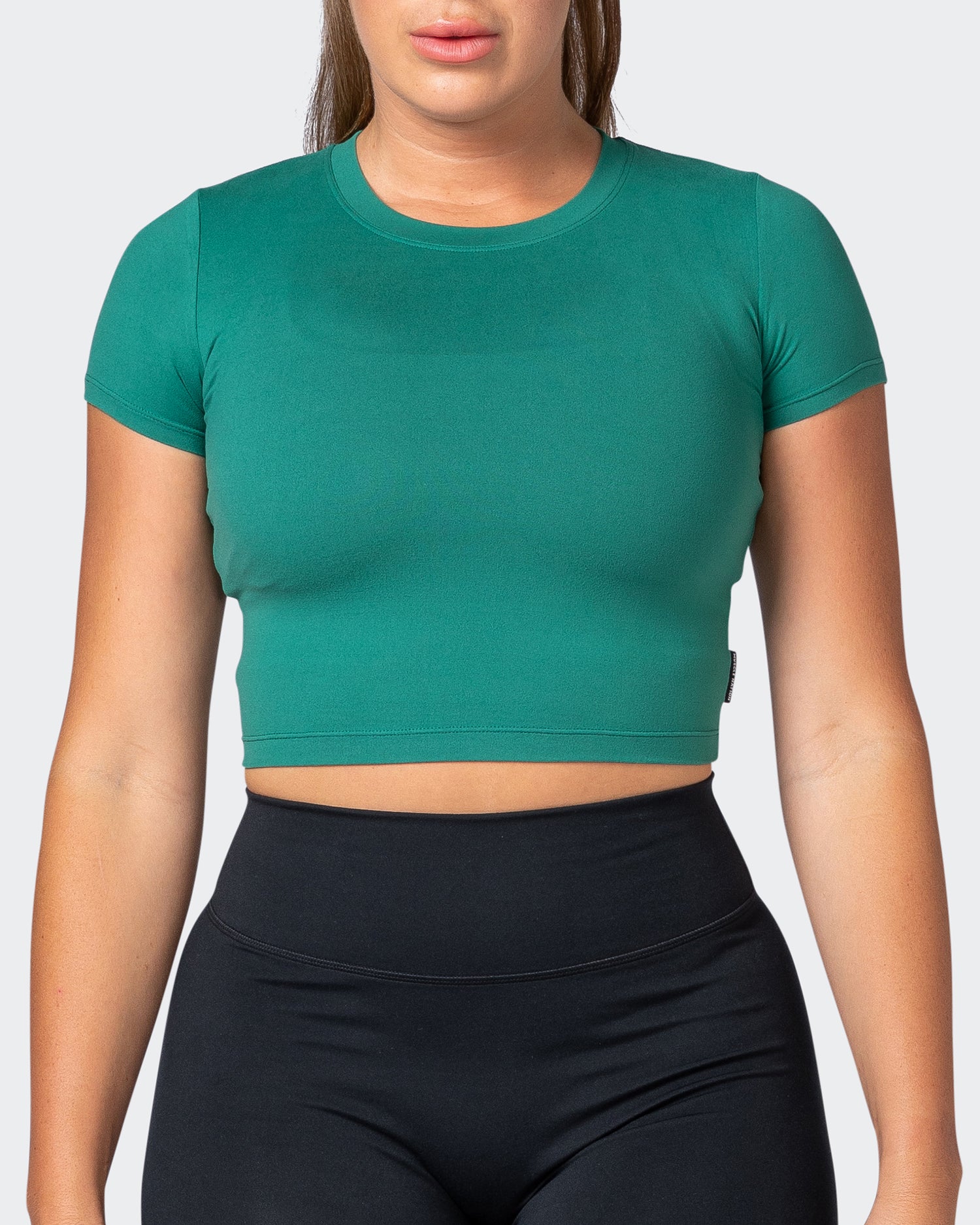 MN Everyday Cropped Tee - Antique Green
