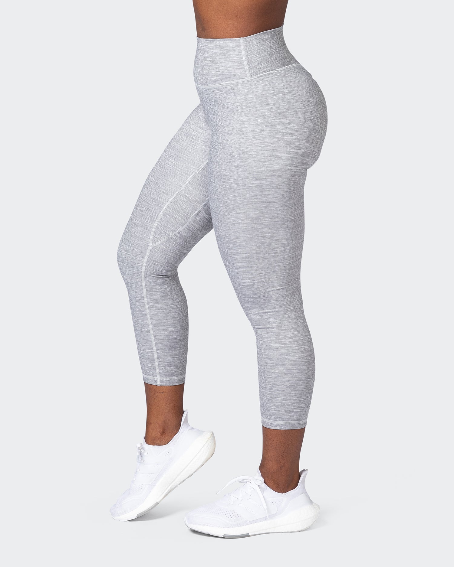 Game Changer Scrunch 7/8 Leggings - Quiet Grey Marl - Muscle Nation