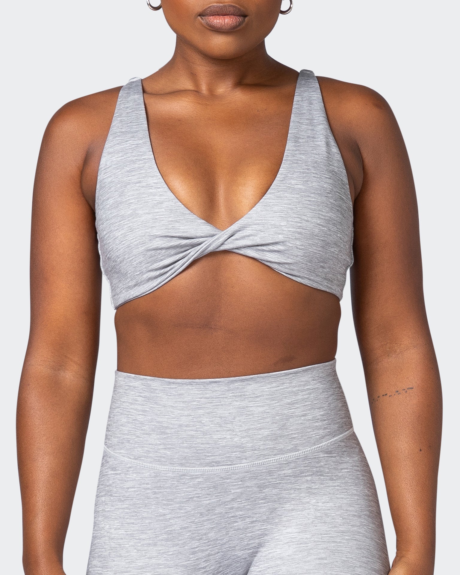 Demi Bralette - Quiet Grey Marl-Bralettes-XS-092204QTGRMRL-XS-MNAPPRL20772-2-Muscle Nation