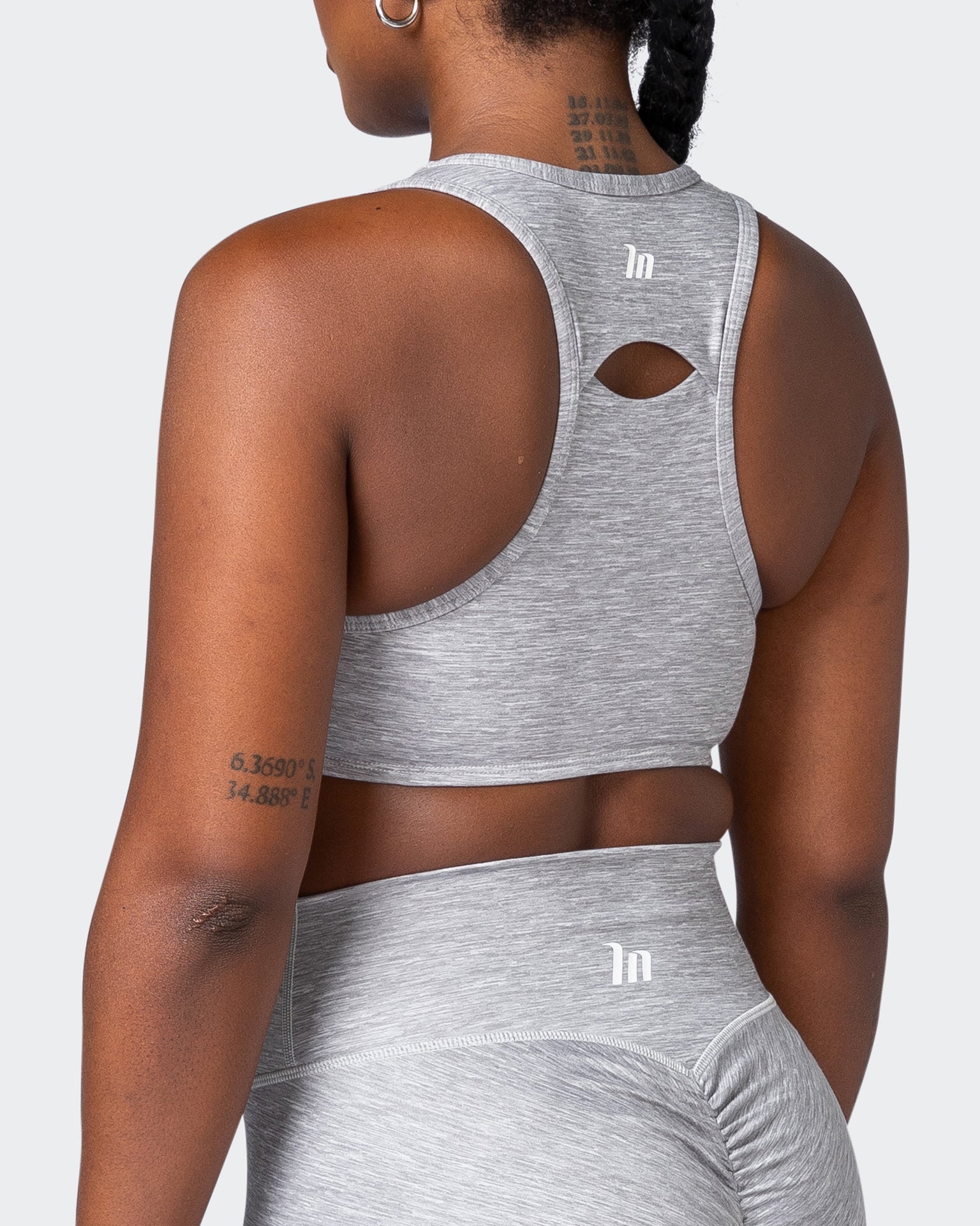 All Rounder Bra - Quiet Grey Marl-Sports Bras-XS-092207QTGRMRL-XS-MNAPPRL20884-5-Muscle Nation