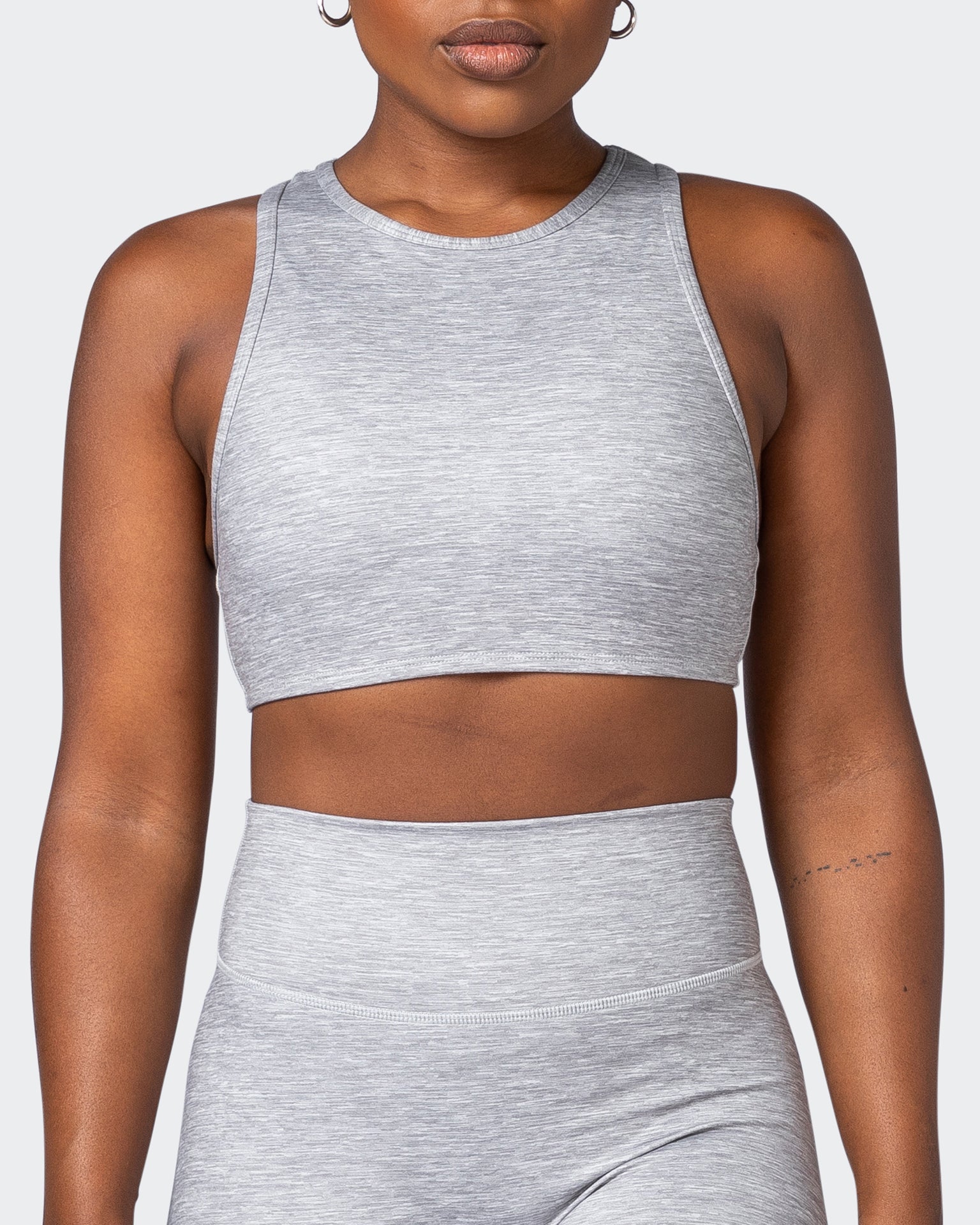 All Rounder Bra - Quiet Grey Marl-Sports Bras-XS-092207QTGRMRL-XS-MNAPPRL20884-2-Muscle Nation