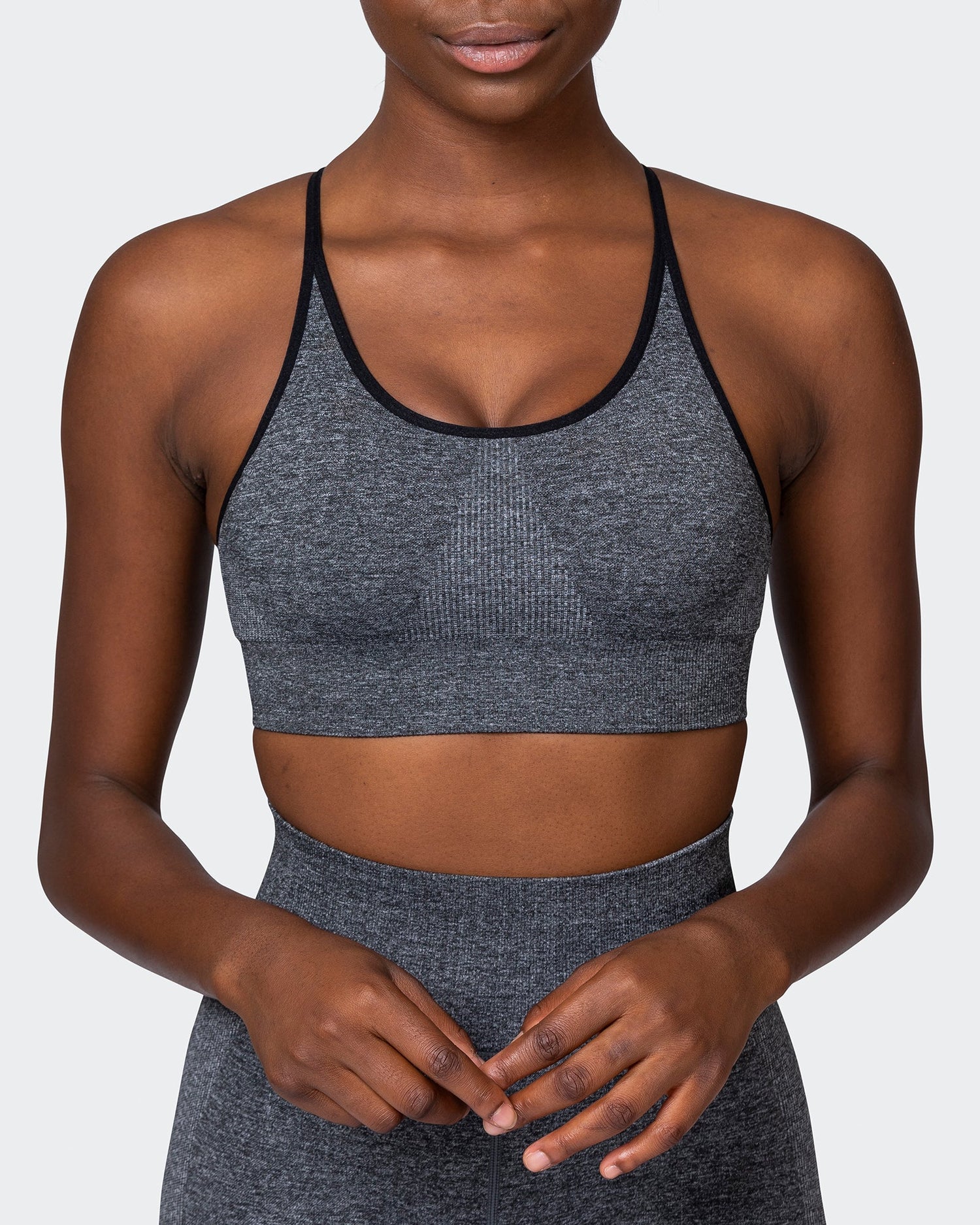 All Day Strap Seamless Bra - Charcoal Marl
