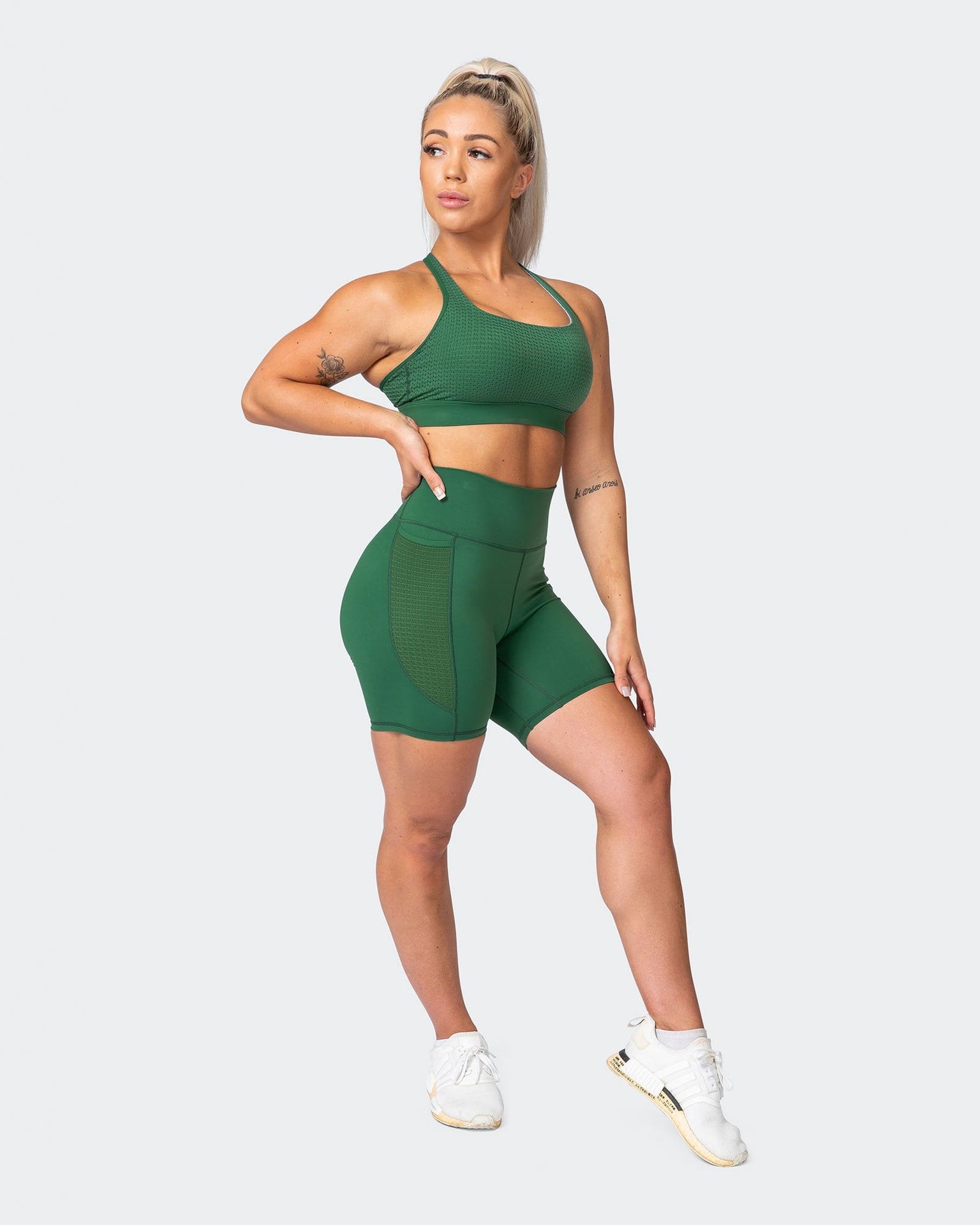 AMRAP Bike Shorts - Fir Green-Shorts-XXS-MNAPPRL9925-MNAPPRL9925-2-Muscle Nation