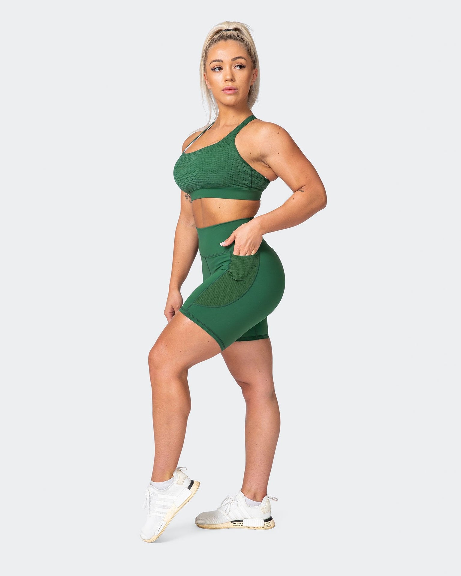 AMRAP Bike Shorts - Fir Green-Shorts-XXS-MNAPPRL9925-MNAPPRL9925-6-Muscle Nation