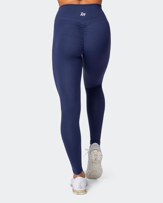 Signature Scrunch Ankle Length Leggings - Midnight-Leggings-XXS-MNAPPRL10270-MNAPPRL10270-2-Muscle Nation