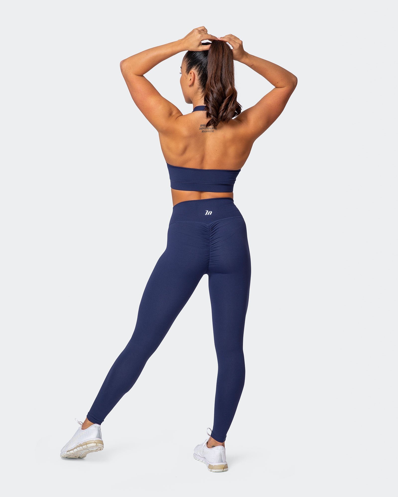 Signature Scrunch Ankle Length Leggings - Midnight