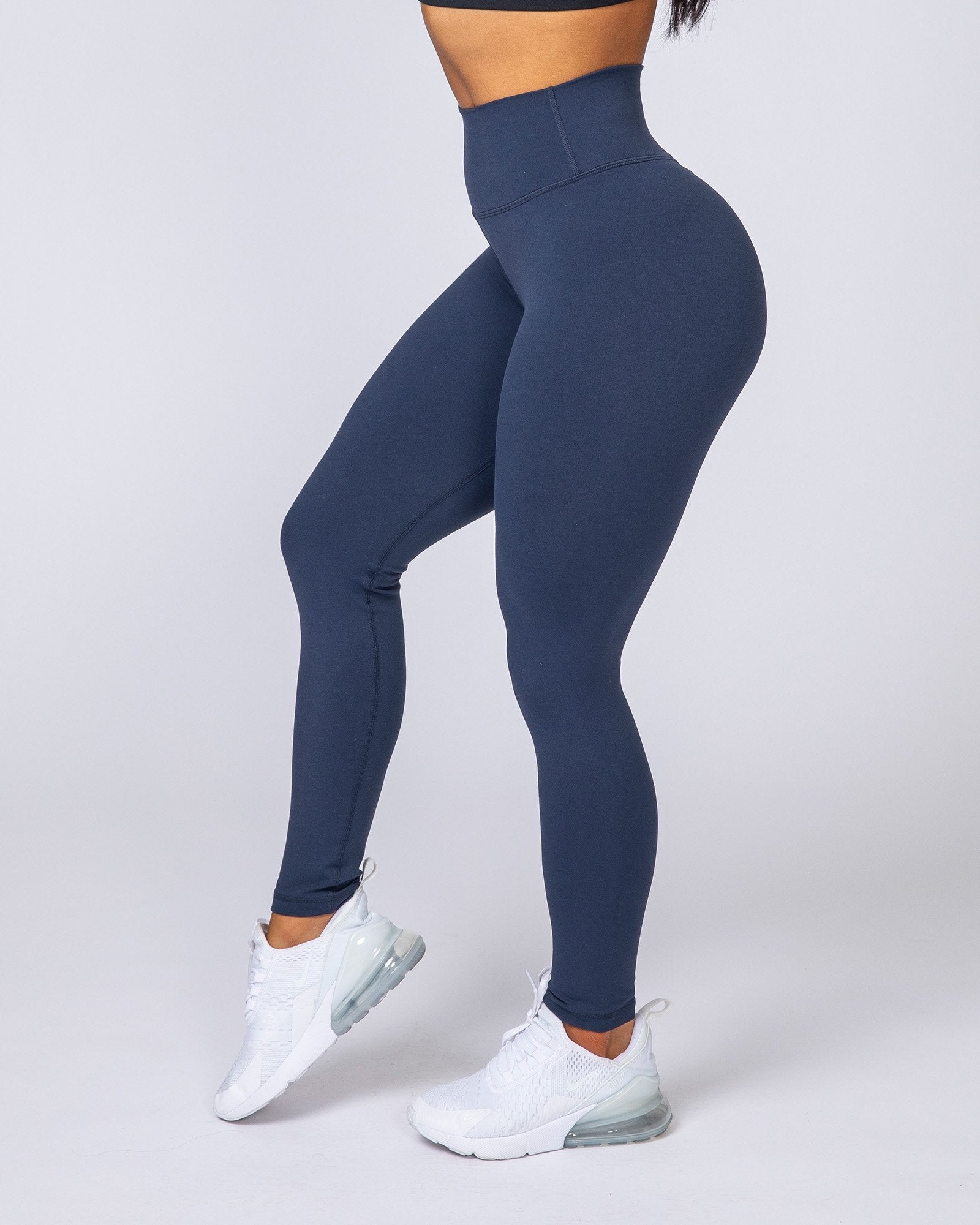 Signature Scrunch Ankle Length Leggings Navy Muscle Nation