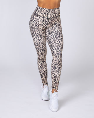 Signature Scrunch Ankle Length Leggings - Yellow Leopard-Leggings-XXS-MNAPPRL7525-MNAPPRL7525-2-Muscle Nation