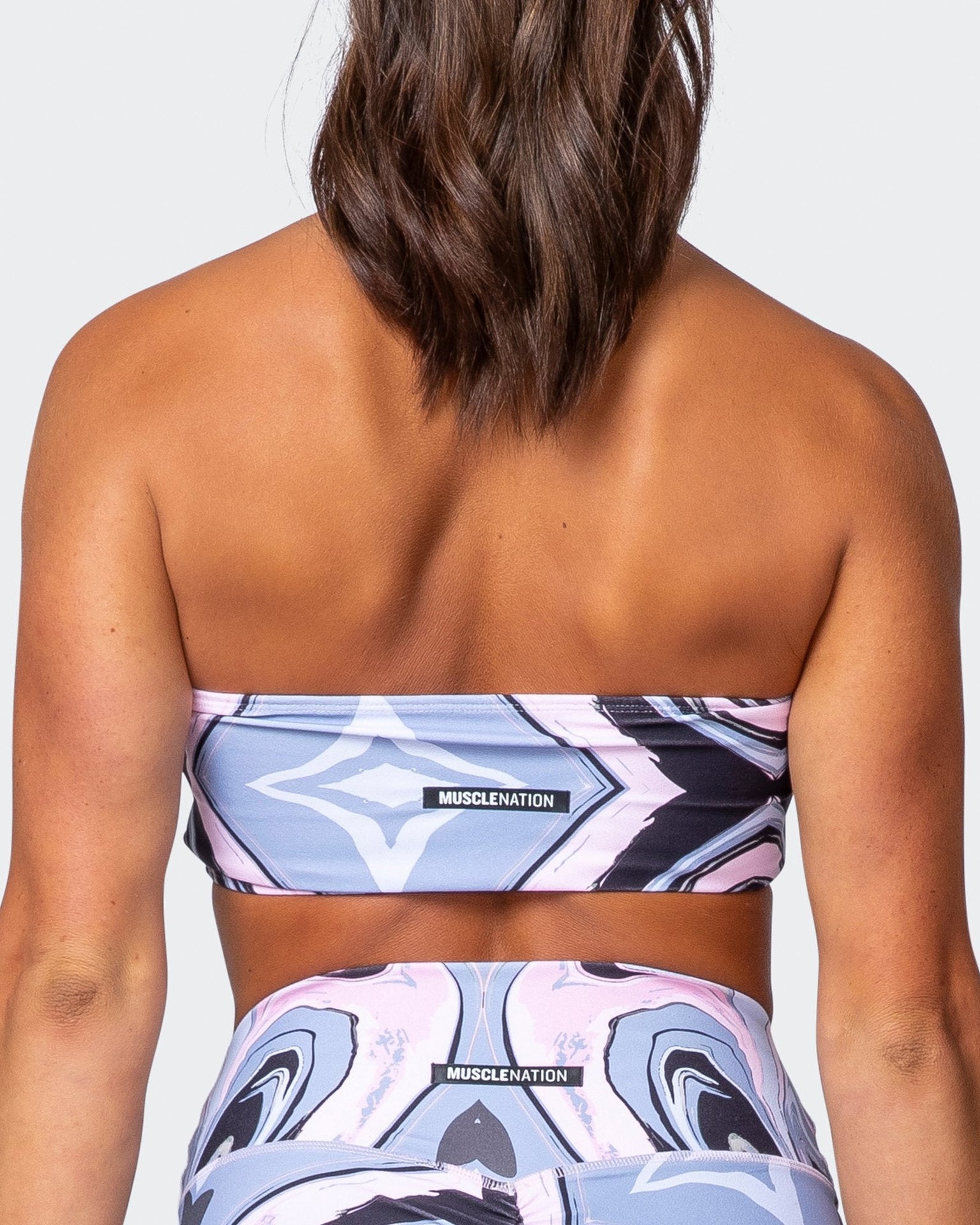 Bandeau - Marble Print-Bralettes-XXS-082103MRBL-XXS-MNAPPRL11327-4-Muscle Nation
