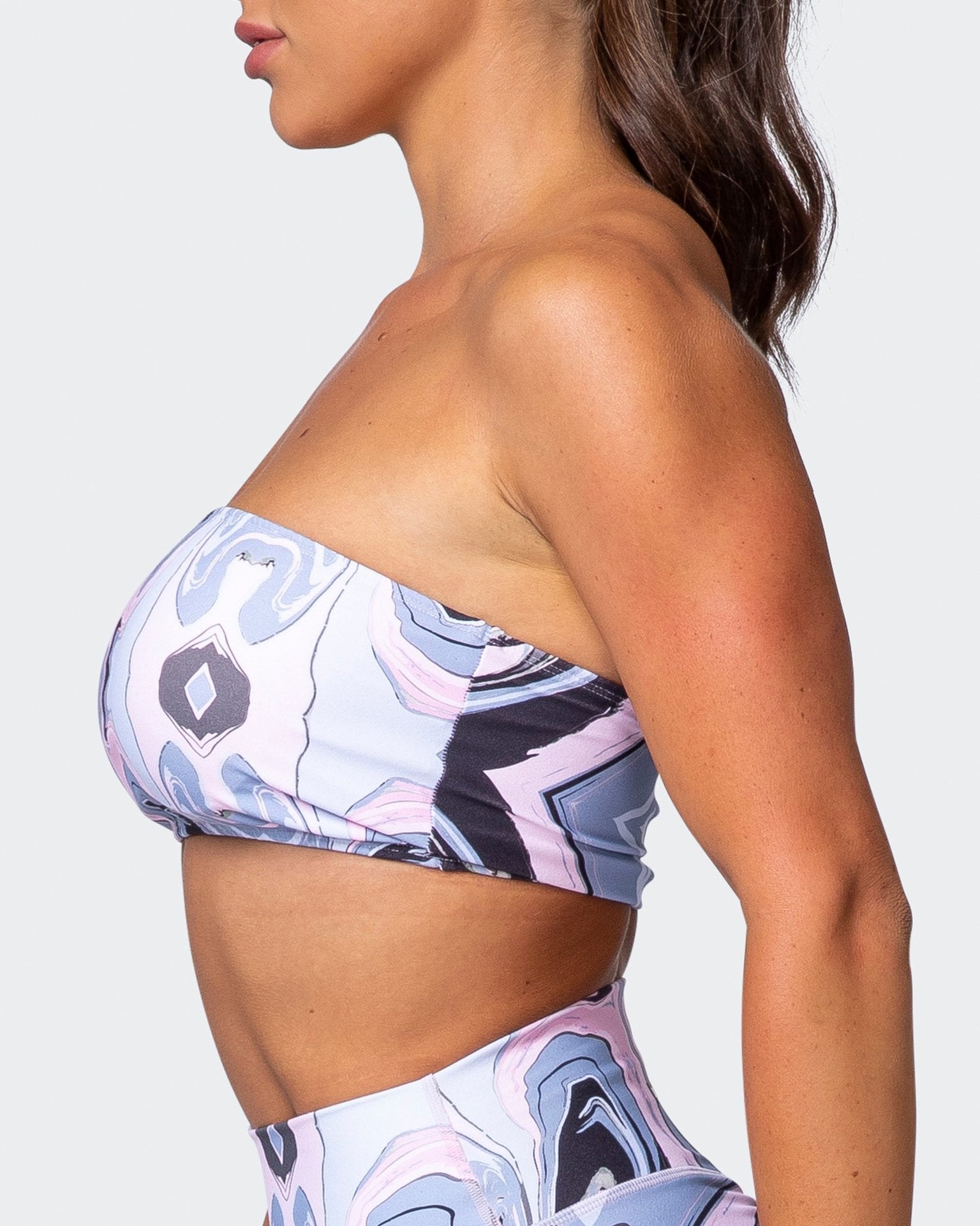 Bandeau - Marble Print-Bralettes-XXS-082103MRBL-XXS-MNAPPRL11327-6-Muscle Nation