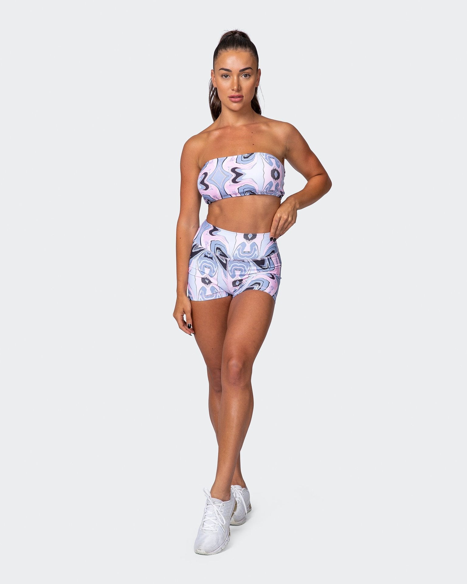 Bandeau - Marble Print-Bralettes-XXS-082103MRBL-XXS-MNAPPRL11327-7-Muscle Nation