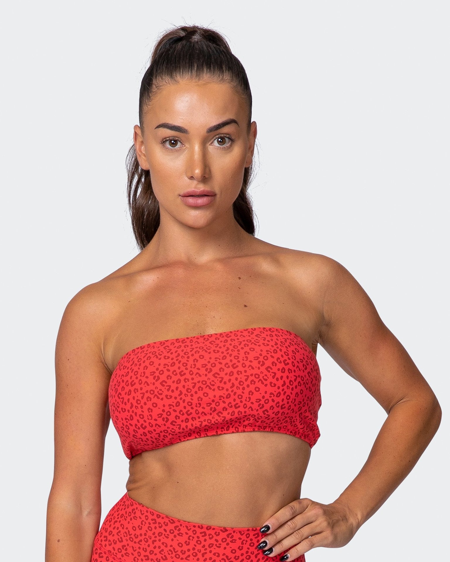 Bandeau - Mini Cheetah Print-Bralettes-XXS-082103MCHET-XXS-MNAPPRL11334-1-Muscle Nation