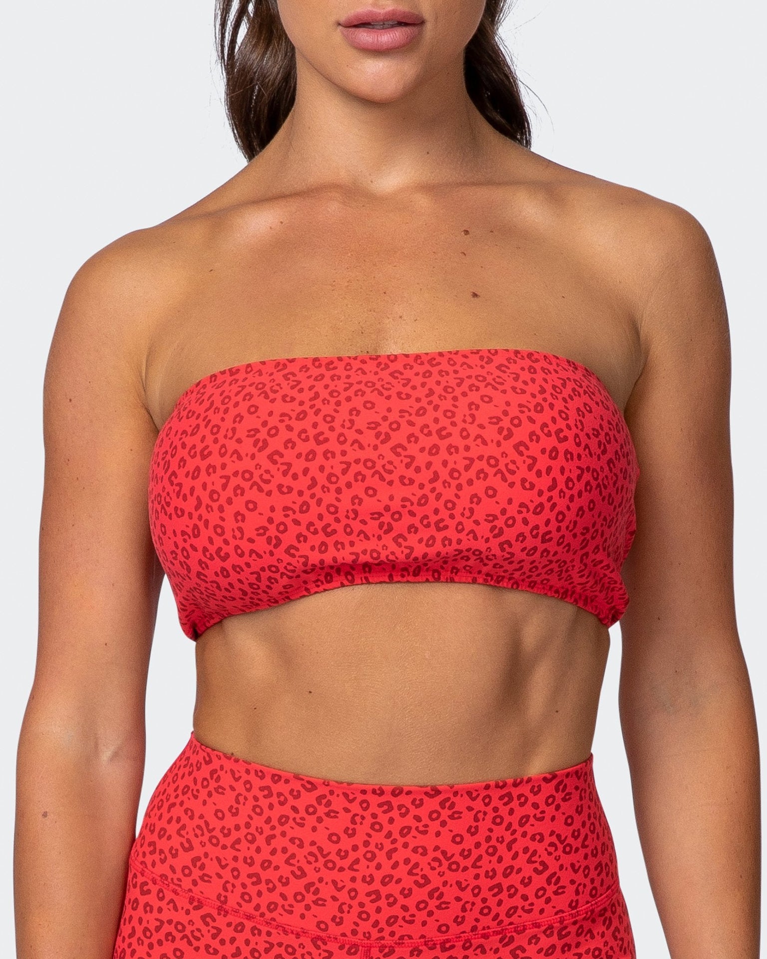 Bandeau - Mini Cheetah Print-Bralettes-XXS-082103MCHET-XXS-MNAPPRL11334-2-Muscle Nation