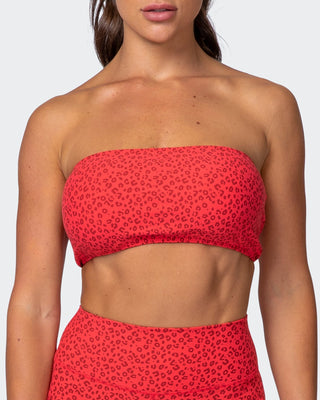 Bandeau - Mini Cheetah Print-Bralettes-XXS-082103MCHET-XXS-MNAPPRL11334-2-Muscle Nation