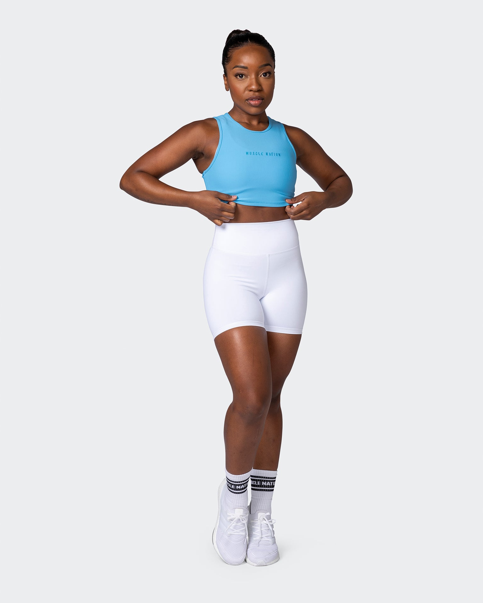 Off Duty Rib Cropped Tank - Ibiza Blue-Singlets & Tanks-XXS-112230IBZBLU-XXS-MNAPPRL19360-7-Muscle Nation