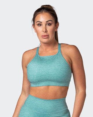 Aim High Bra - Dusty Jade Marl-Sports Bras-XS-112217DUSJDMAR-XS-MNAPPRL19003-1-Muscle Nation