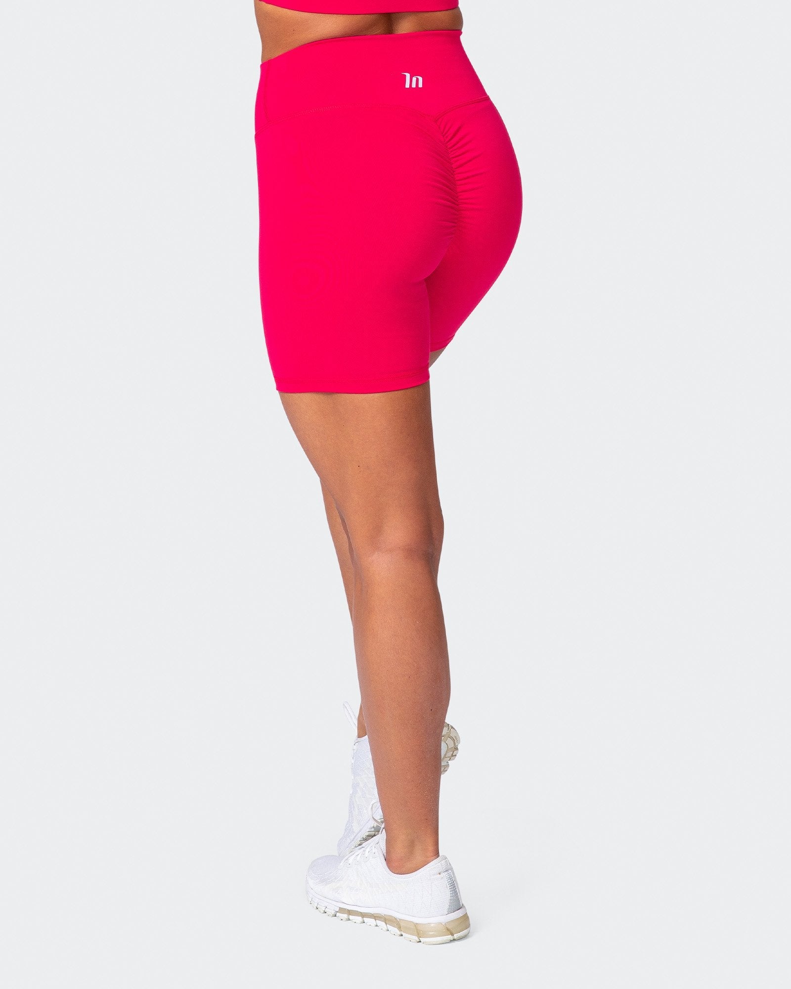 Signature Scrunch Bike Shorts - Hot Pink