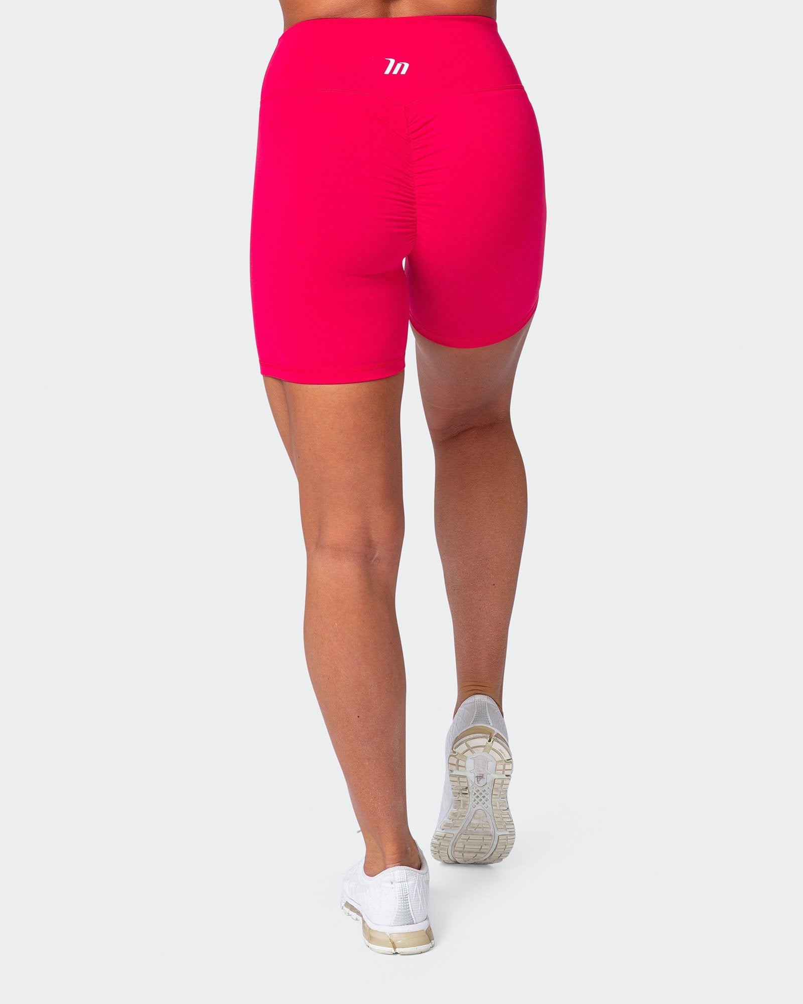 Signature Scrunch Bike Shorts - Hot Pink