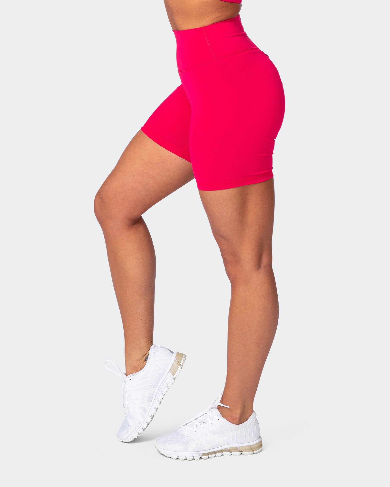 Signature Scrunch Bike Shorts - Hot Pink