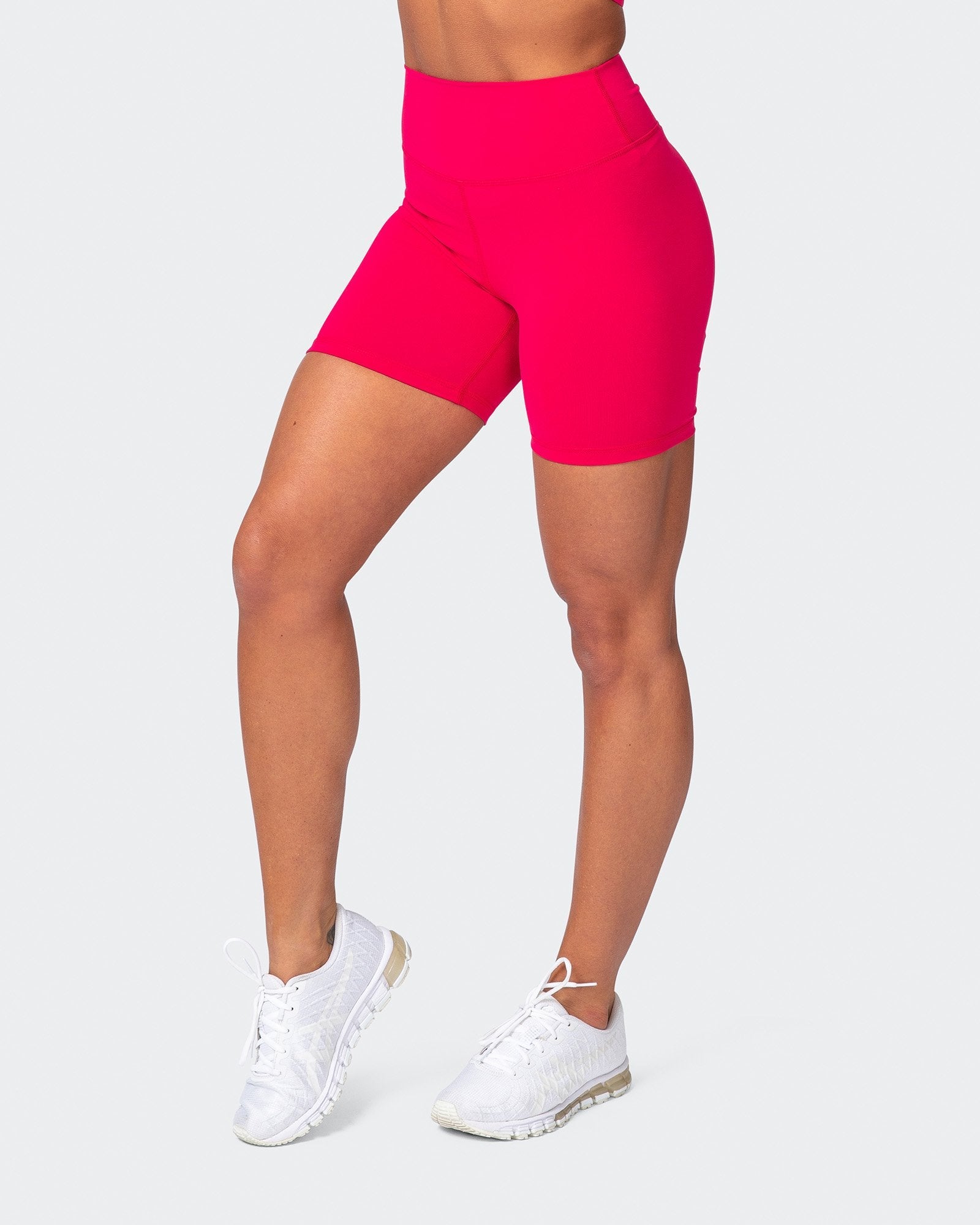 Signature Scrunch Bike Shorts - Hot Pink